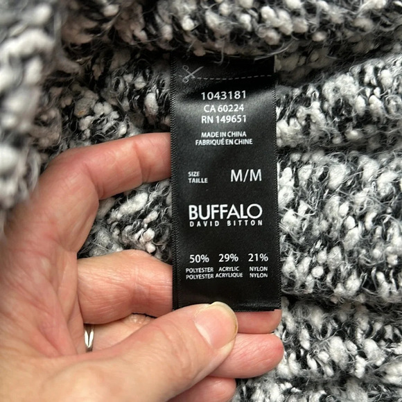 Buffalo David Bitton chunky raglan long sleeve cowl neck sweater. - Picture 8 of 8